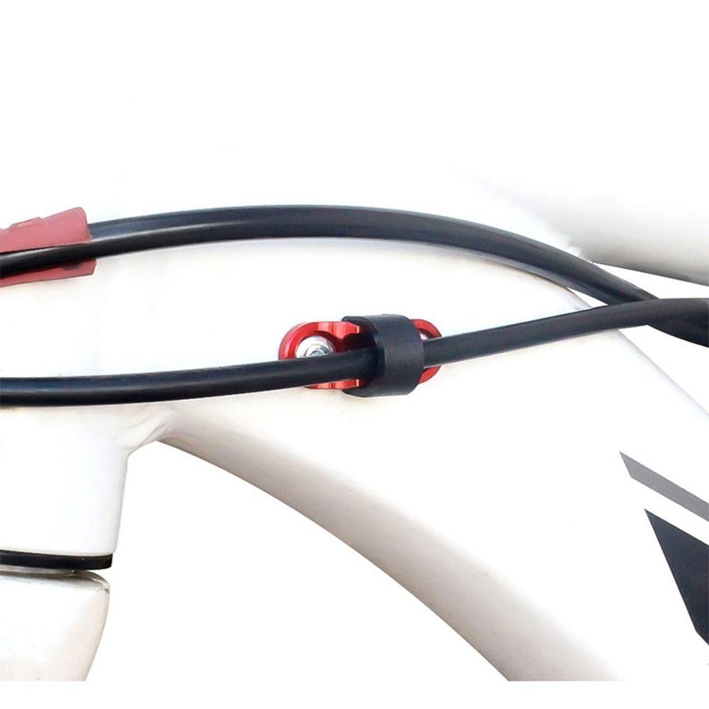 R-FLOWER 1set Penjepit Tetap Kabel Rem Aluminium Set Aksesoris Frame Gesper