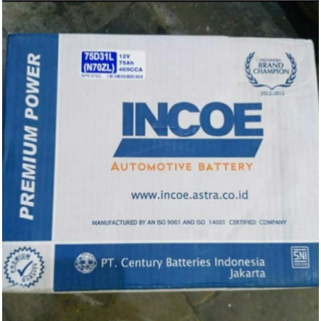 AKI / ACCU BASAH INCOE PREMIUM N70ZL / 75D31L