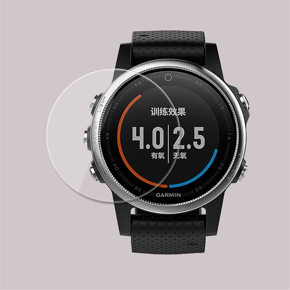 5pcs Pelindung Layar Tempered Glass 9h 2.5d Untuk Garmin Fenix 5 5s 1 / 2 / 3 / 4