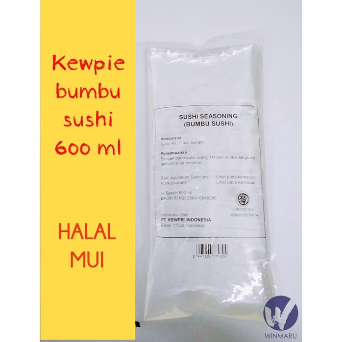 

Kewpie Sushi Seasoning Cuka Sushi Halal 600 Ml 036