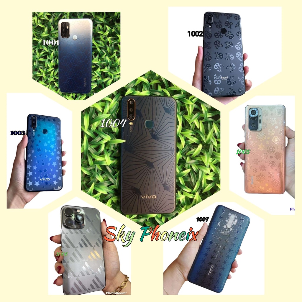 Garskin Motif Oppo A15 A12 A15S A16 A91 Skin Handphone Garskin Handphone Hp