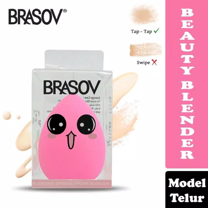 BRASOV Beauty Blender | Sponge Blending | Egg | Tear Drop | Guci VITAMINKU