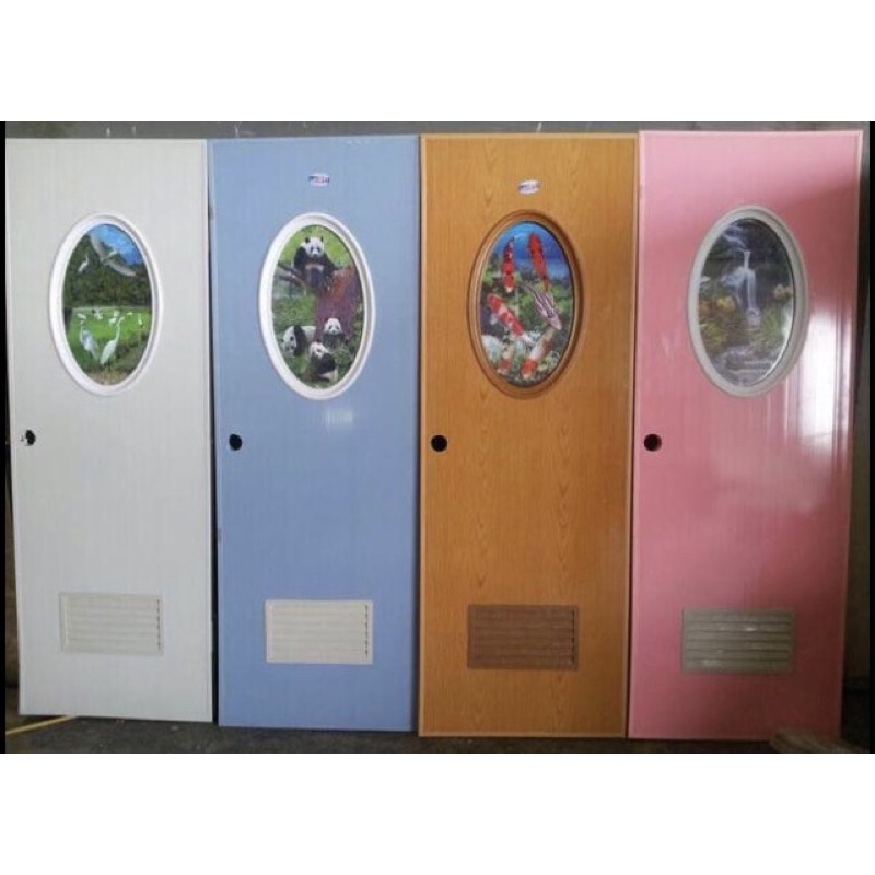 Pintu Kamar Mandi PVC/PVC Door/Pintu Kamar Mandi PVC/Pintu Cream Putih Cokelat Pink Hijau Biru