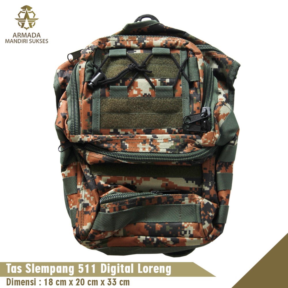 Tas Selempang Libanon Loreng - Sling Bag Libanon Loreng