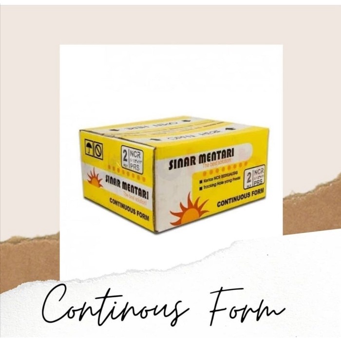 

GOSEND/CONTINOUS FORM/SINAR MENTARI CONTINOUS FORM 2PLY 9.5"X11":2 PRS