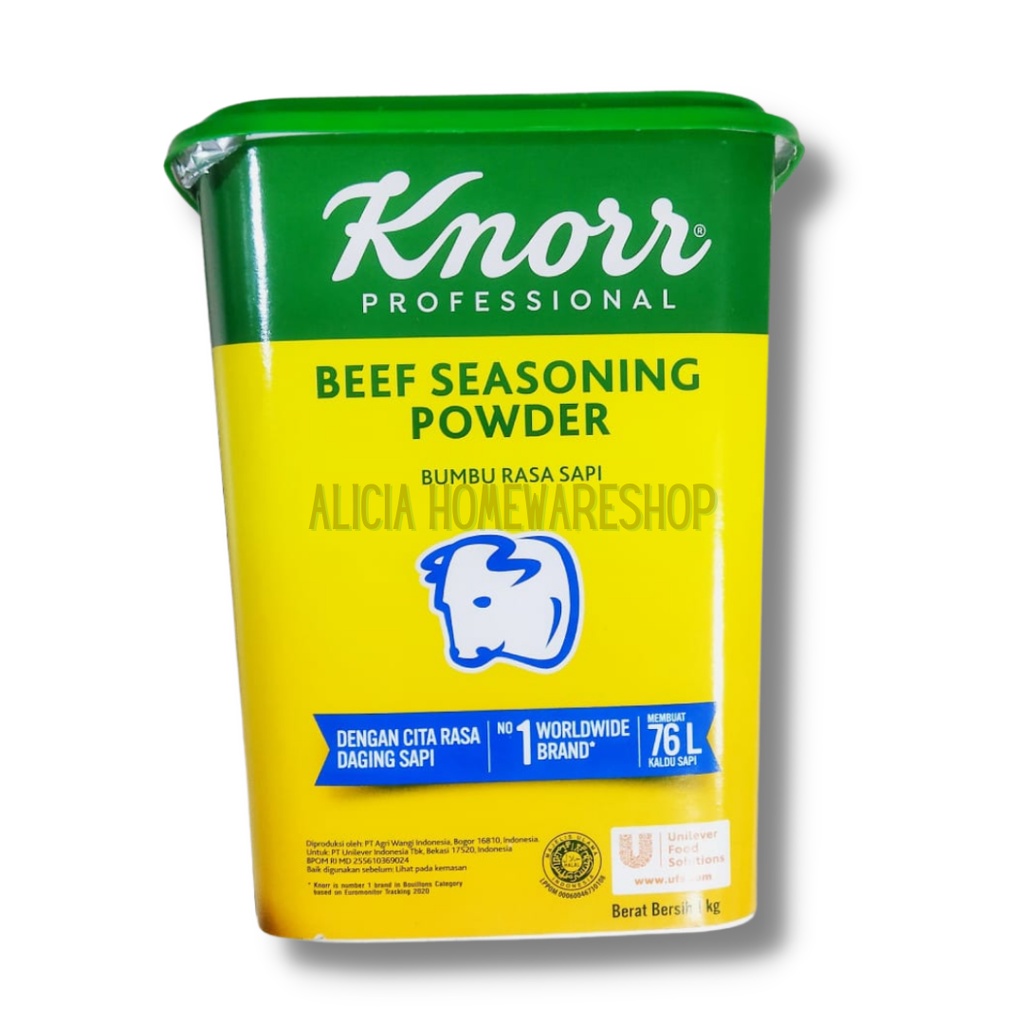 Knorr Beef Seasoning Powder (kaldu daging sapi) 1kg/pack