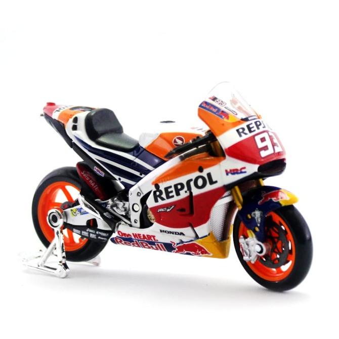 DIECAST DIECAST MINIATUR MOTOR MOTO GP HONDA REPSOL MARC MARQUEZ BERKUALITAS