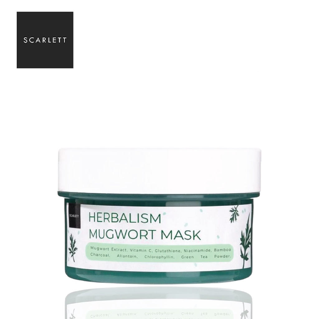 ⭐️ Beauty Expert ⭐️ SCARLETT Mask Series - Mugwort Mask Soothing &amp; Hydrating Gel Mask - RESMI BPOM 100% ORIGINAL