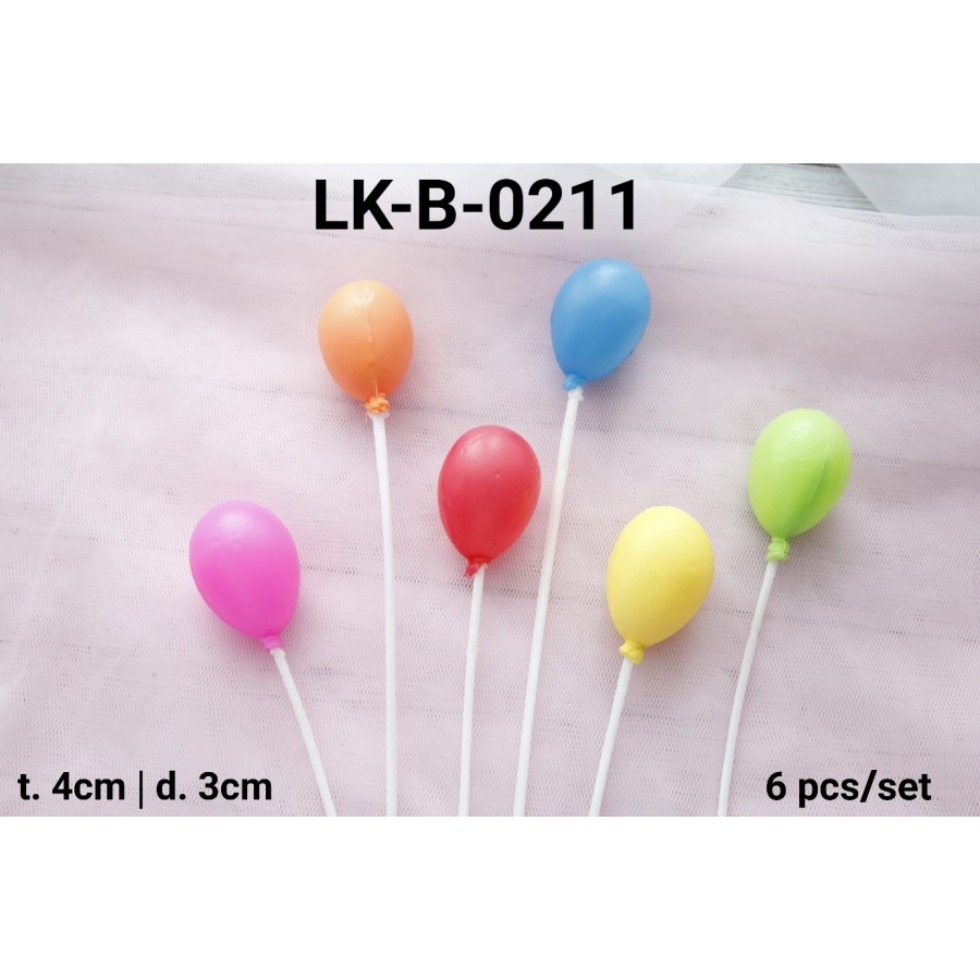 LK-B-0211 Topper kue tart lokal topper cake balon plastik