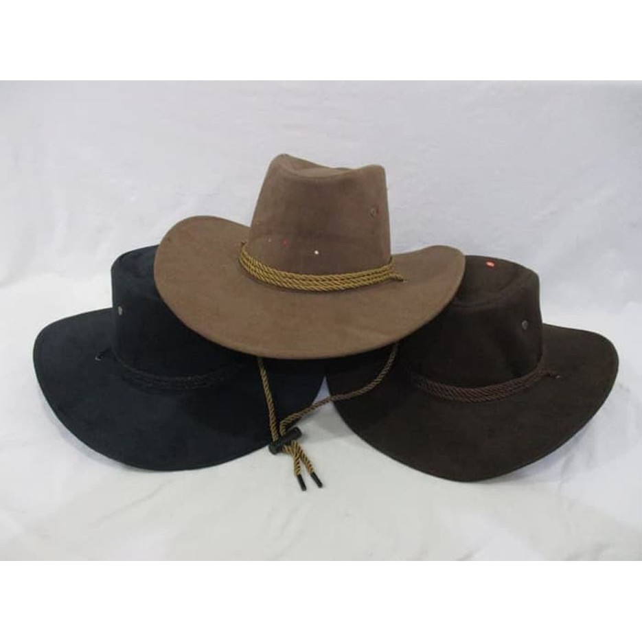 Topi Cowboy Koboy Koboi Amerika Laken TALI Remaja Dewasa/Topi Zorro***TOP