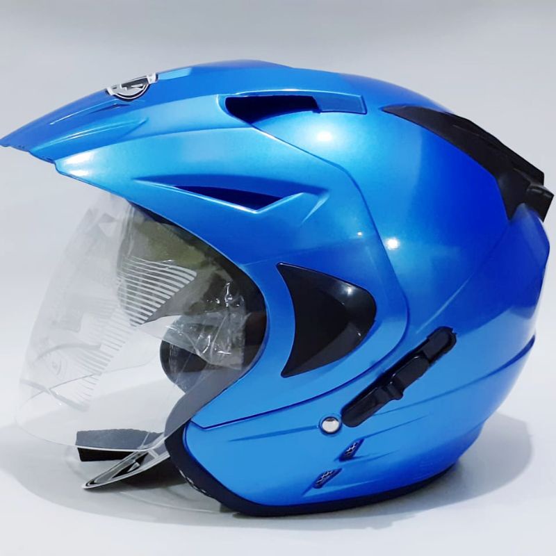 promo sale grosir helm double visor 2 kaca sni dewasa warna doff polos merek original