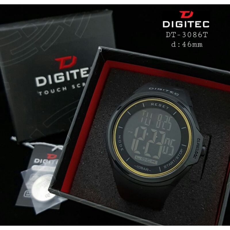 Jam tangan pria Digitec DS 8086  / DG 8086 original Digitec 8086 Digital touch screen Tahan Air