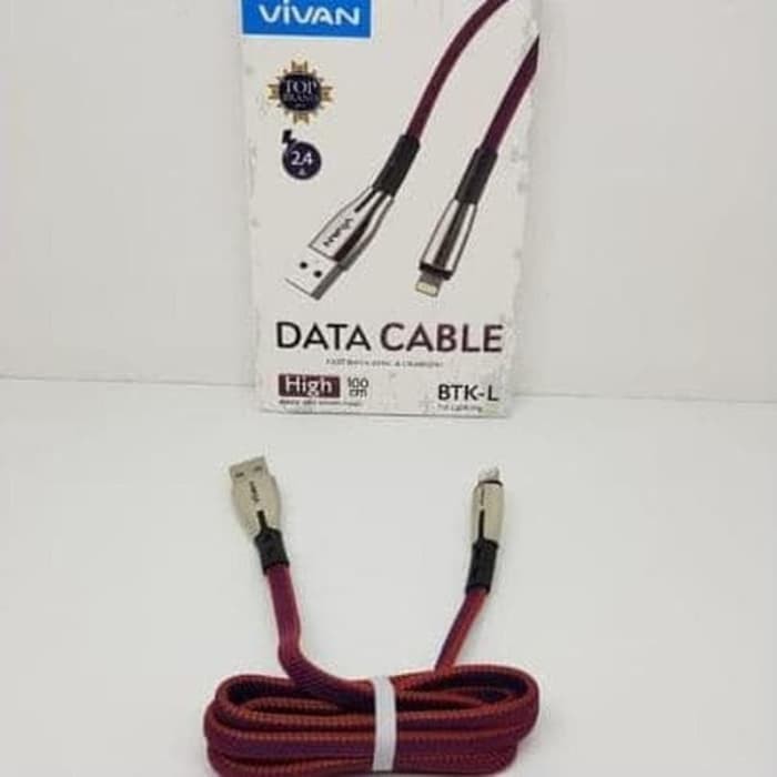 Kabel Data Iphone Vivan BTK-L - Kabel Charger Vivan Lightning