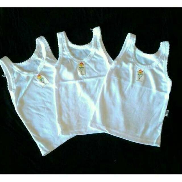 (harga 6 &amp; 12 pcs ) singlet anak agree sf 19 utk anak 1 - 6 tahun