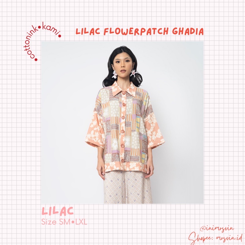 Lilac Flowerpatch Ghadia Cottonink x kami