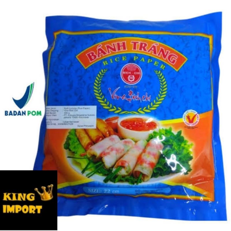 

kulit lumpia vietnam 16cm 400gram 1 karton