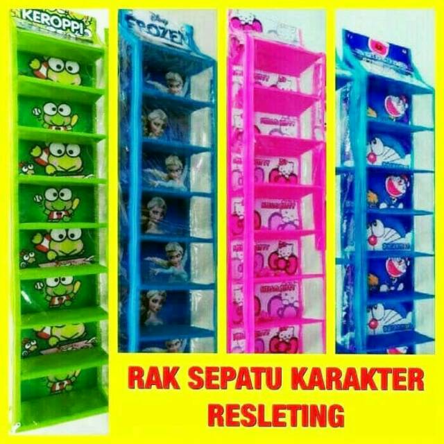 Rak sepatu gantung karakter /Rak sepatu gantung