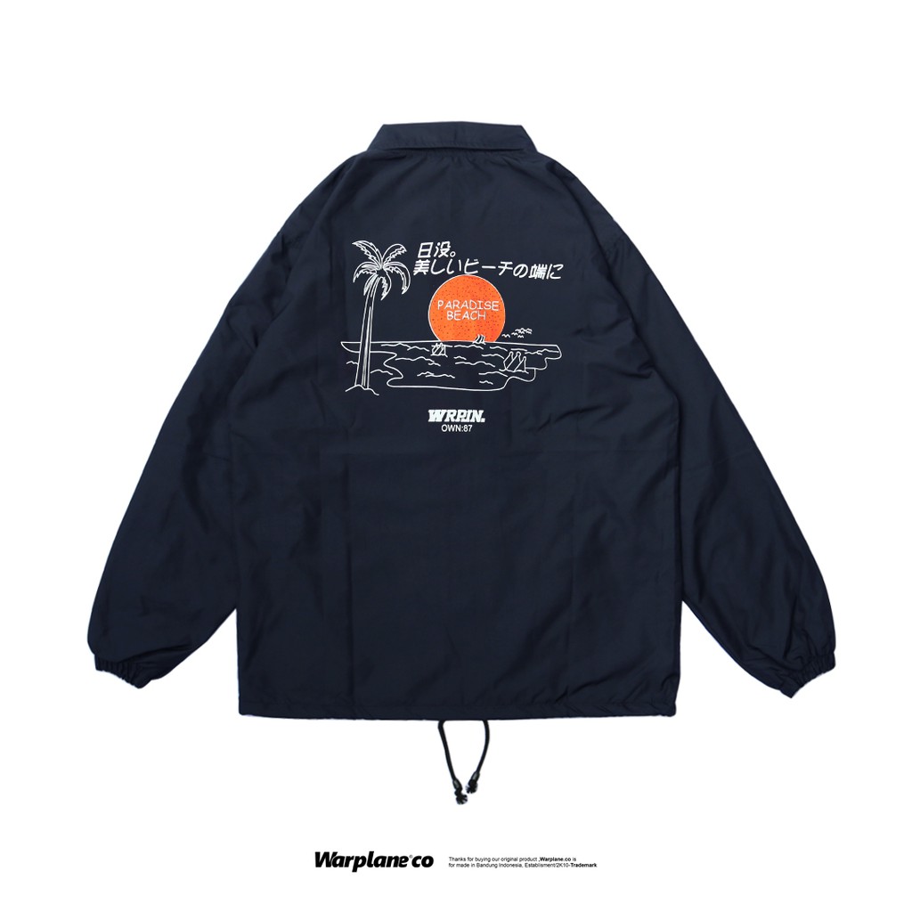 Warplane Coach Jacket / Jaket Coach Navy BCH / Wrpln jaket Pria/ Dewasa