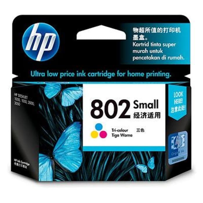 HP Tinta Printer 802 Colour Original