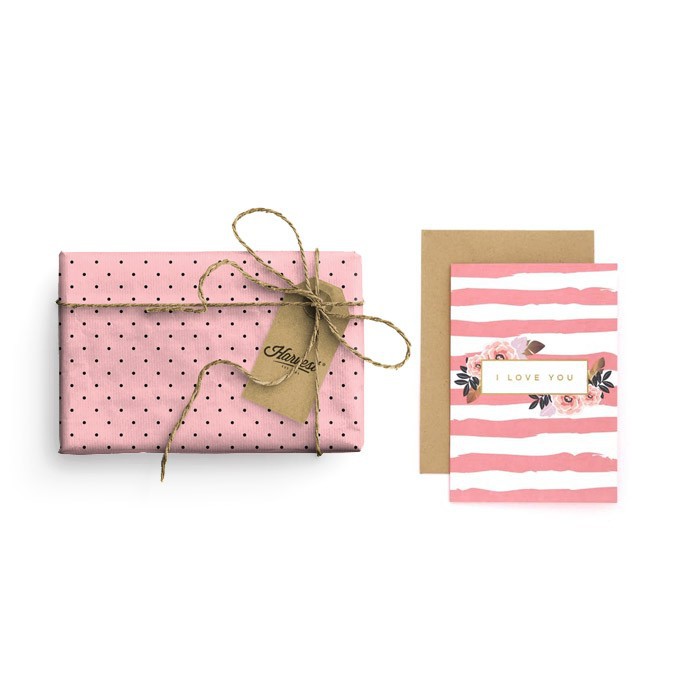

Paket Kertas Kado & Kartu Valentine Harvest Gift Set - Vintage Dots