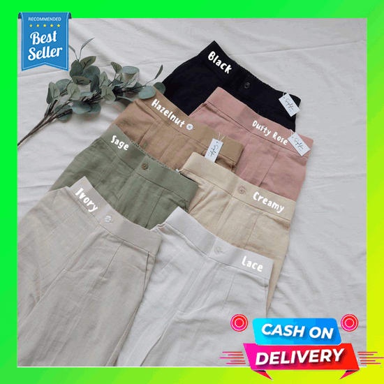 (Cod) Promo Cuci Gudang Tiara Pants Rajut Tebal (Dijamin Tebal) / Celana Kulot Wanita Rajut / Korean