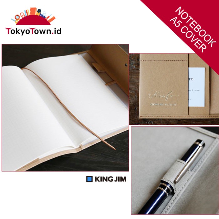 

King Jim +Kraft Notebook Cover # Kokuyo, Midori, Leuchtturm 002