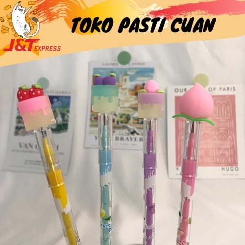 

pensil susun peluru dessert keperluan sekolah anak lucu fancy bisa COD lucu pensil unik imut termurah import