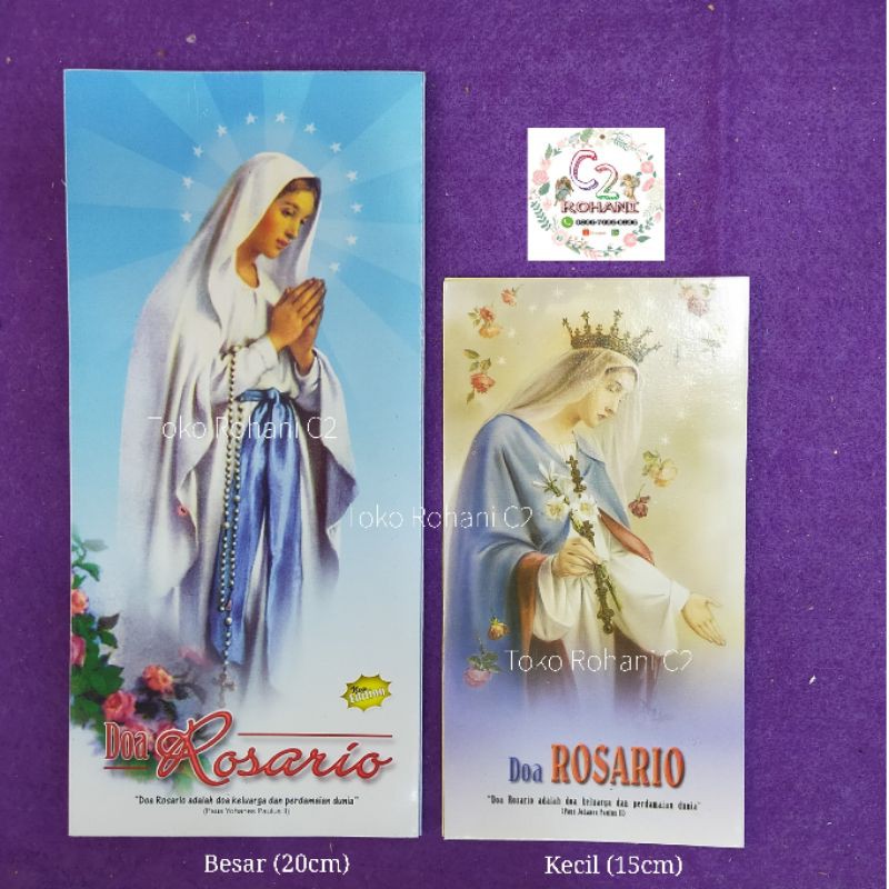 Lembar Doa Rosario - Lembaran Doa Rosario - Kartu Doa Rosario - Doa Rosario