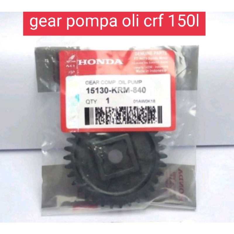 GIGI POMPA OLI  GEAR POMPA CRF 150L ORIGINAL PRODUK