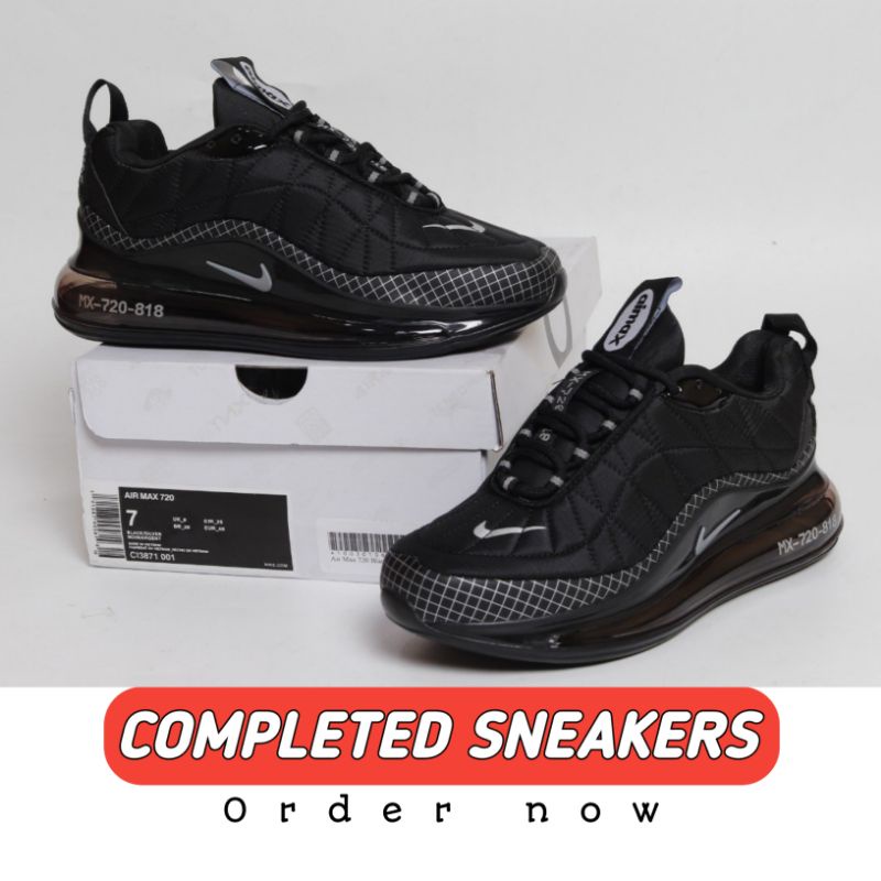 SEPATU NIKE AIR MAX 720 818 TRIPLE BLACK