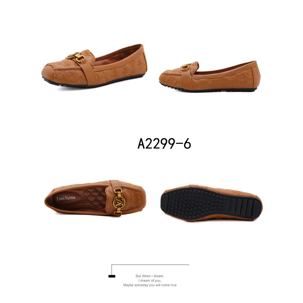 Leather Loafers Flat A2299-6