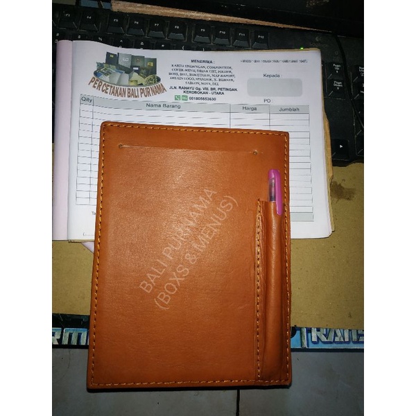 

Notepad kulit sapi asli 100% bukan dari bahan sintetic leather