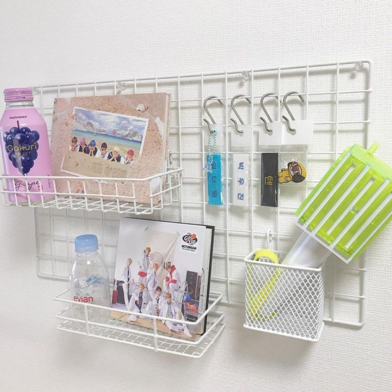 HIJANG grid wire mesh hiasan dinding besi kotak /dekorasi rumah