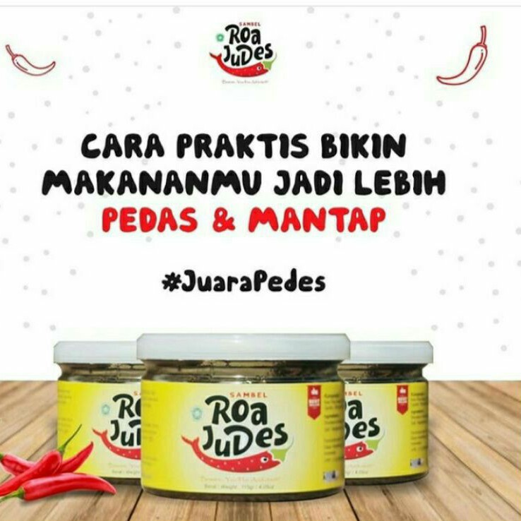 

Sambel Roa judes ( Paket Isi 24 Jar )