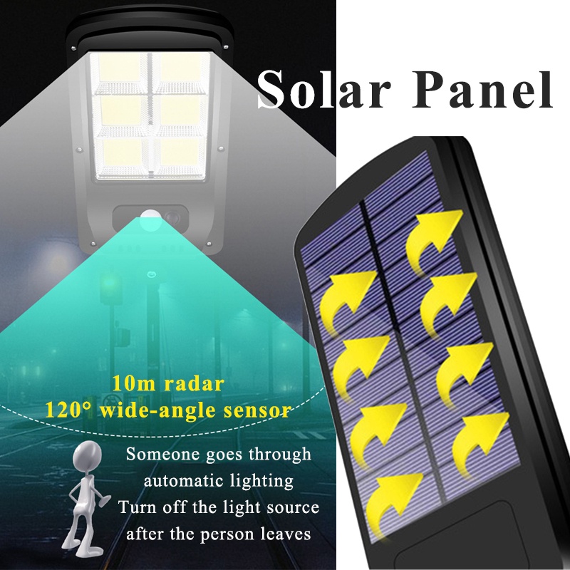 Solar Lampu COB Lampu Jalan LED 50W Tenaga Matahari Lampu Solar Panel Surya Outdoor Waterproof sensor light LED Lights