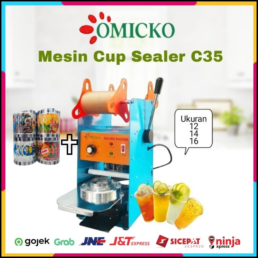 OMICKO CUP SEALER c35 Plastik HARGA MURAH BARANG BAGUS PALING LARIS yg kecil sampai 16oz