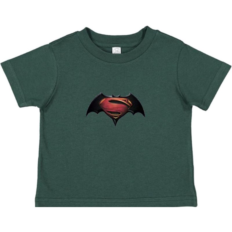 Kaos Unisex Anak Superman Batman Kaos Lengan Pendek Kaos Anak Cewek Cowok Kaos Oblong Logo Anak