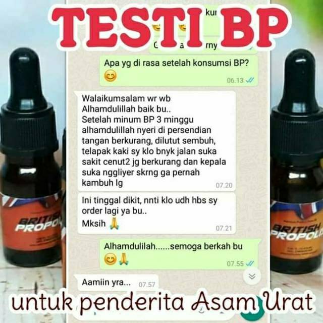 [ COD] OBAT ASAM URAT | HERBAL ASAM URAT | BRITISH PROPOLIS 100% ASLI