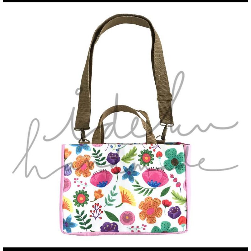 Obet Store - IDEKUHANDMADE Mini Bag Flowery Jungle Faces Big Shopping Anabul Pouch