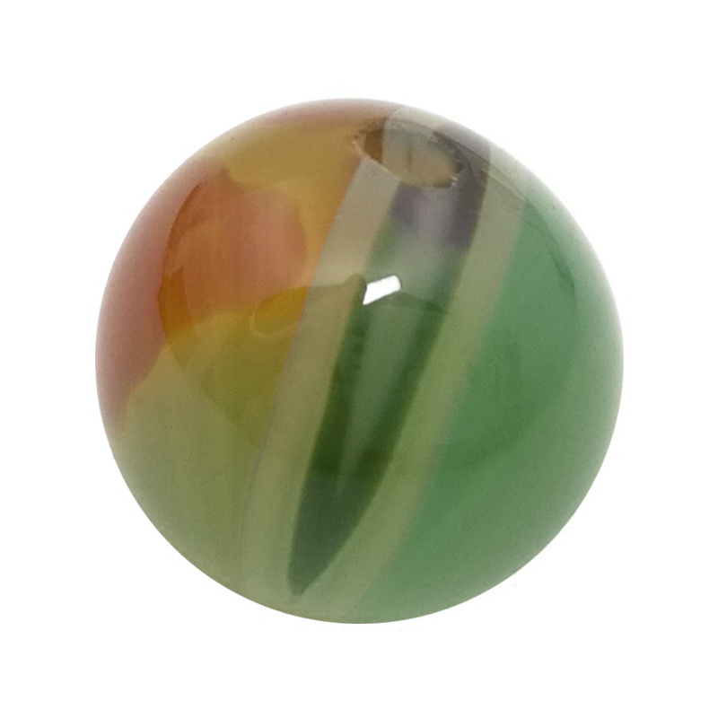 Chalcedony Round Beads Peacock Agate Loose Bead