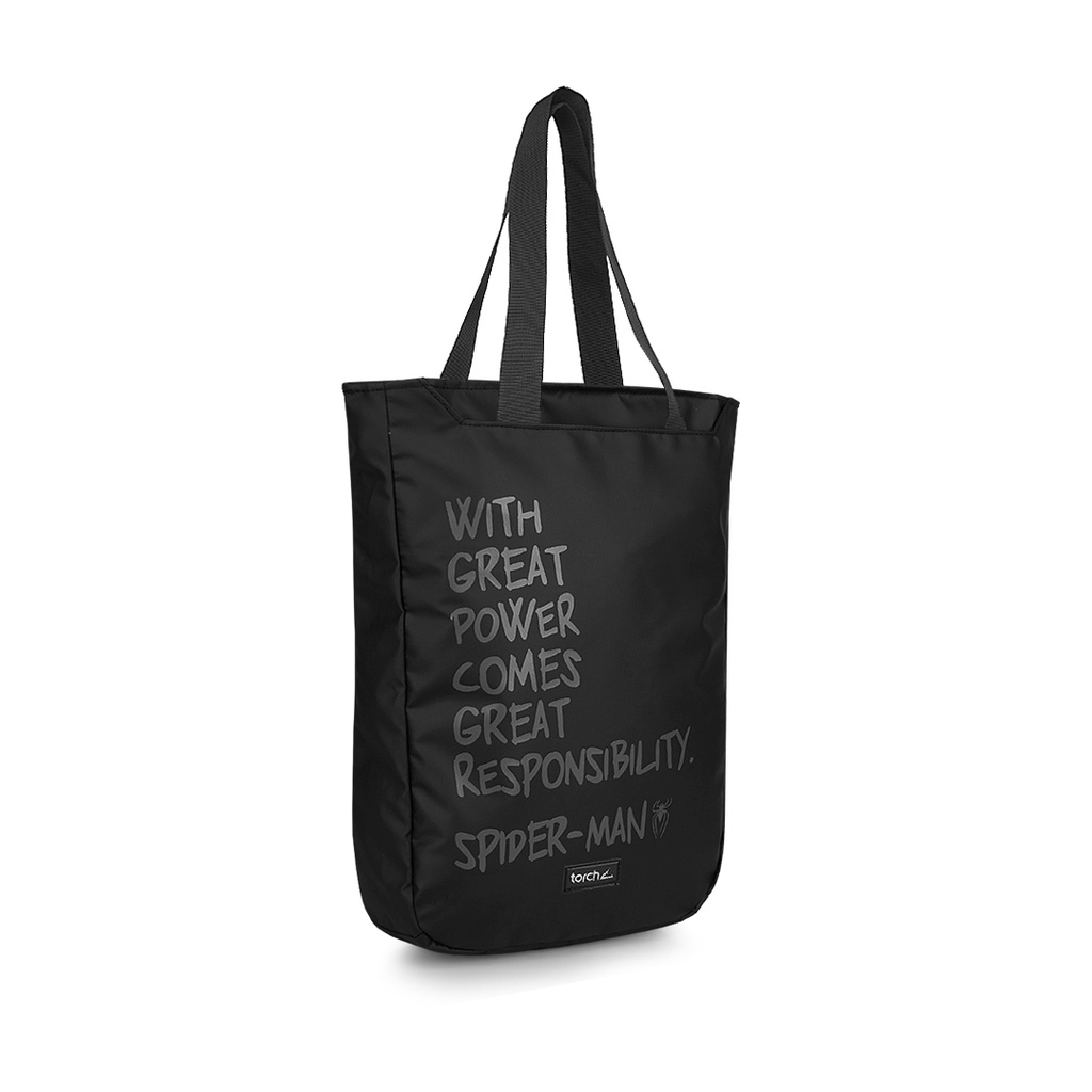 TORCH Depok Spider-Man 2 - Office Tote Bag - Quotes Daegok Black