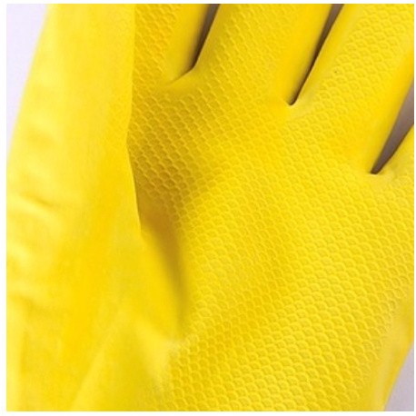 Sarung Tangan Karet Lateks Latex KUNING Rubber Glove Panjang Tebal Mencuci Berkebun [MG81]