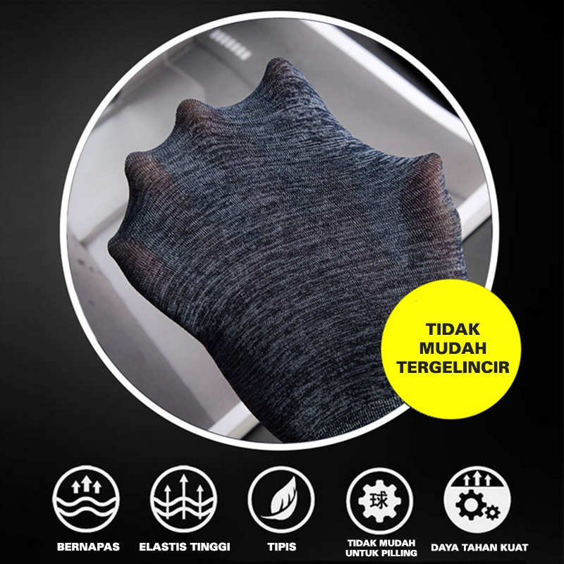 Kaos Kaki Pria Dewasa Model Panjang Polos Fashion Kantoran Bahan Silk Cotton kualitas premium KLi