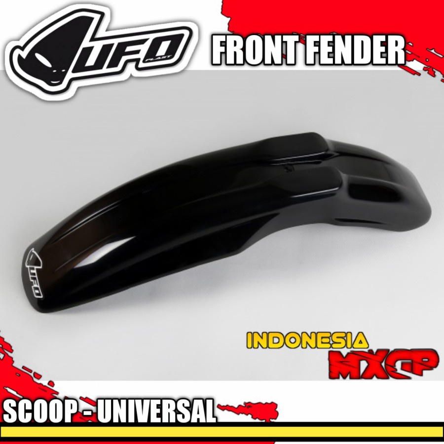UFO SCOOP UNIVERSAL FRONT FENDER COVER - SPAKBOR DEPAN SET ADVENTURE TRAIL - SUMO SUPERMOTO - MOTOCR