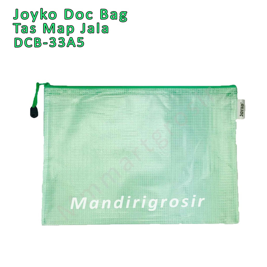 Doc Bag *Joyko * Tas Map Jala * Transparan * Kuning * DCB-33A5 *  UK. 24x18 cm