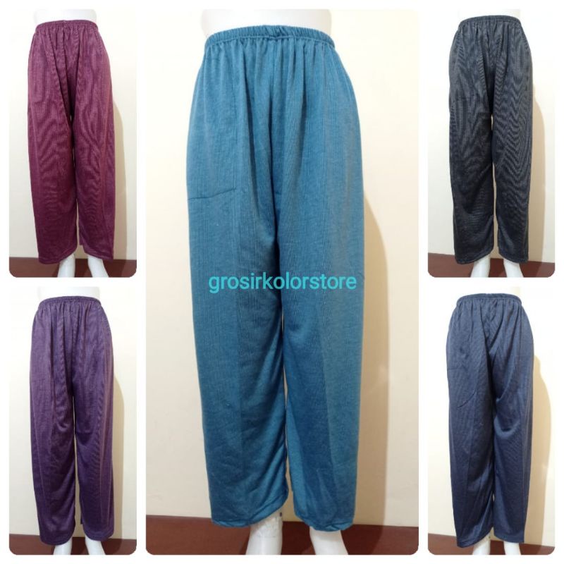 (BISA COD) Celamis jumbo bahan silma / celana panjang wanita kolor