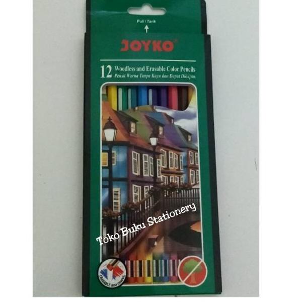 

(G3Y3) ★ Pensil Warna Joyko 12 Colour-Pensil Warna Bisa Di Hapus //Harga@murah