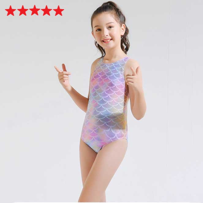 Setelan Baju Renang Anak Perempuan Impor Bahan Lembut - Bikini Satu Potong Untuk Gadis Usia 2-10 Tahun