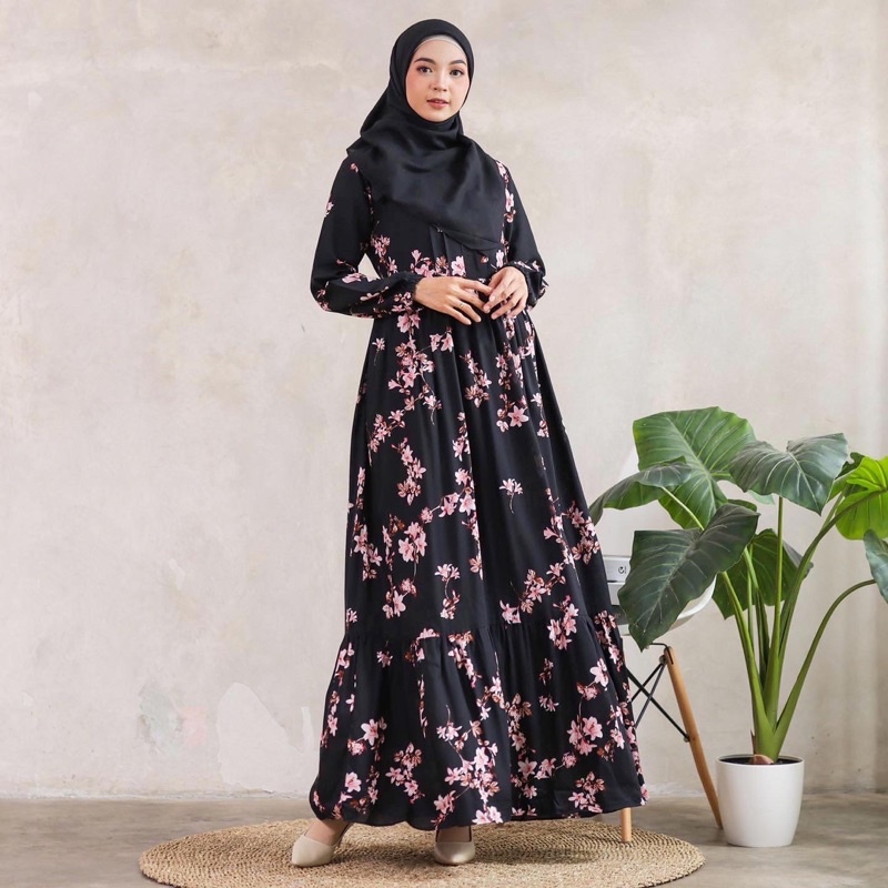 New !! Maira Dress / Gamis rayon / Gamis Motif