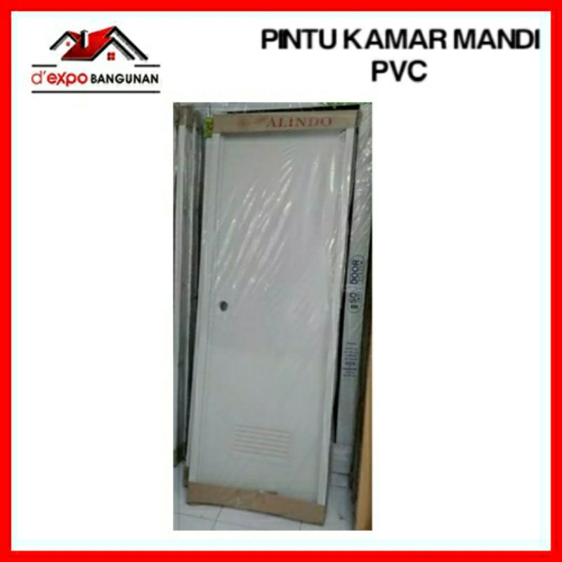 PINTU KAMAR MANDI PVC JALUSI PUTIH